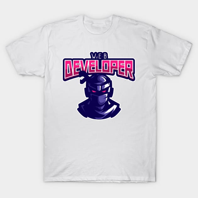 Ninja Web Developer T-Shirt by ArtDesignDE